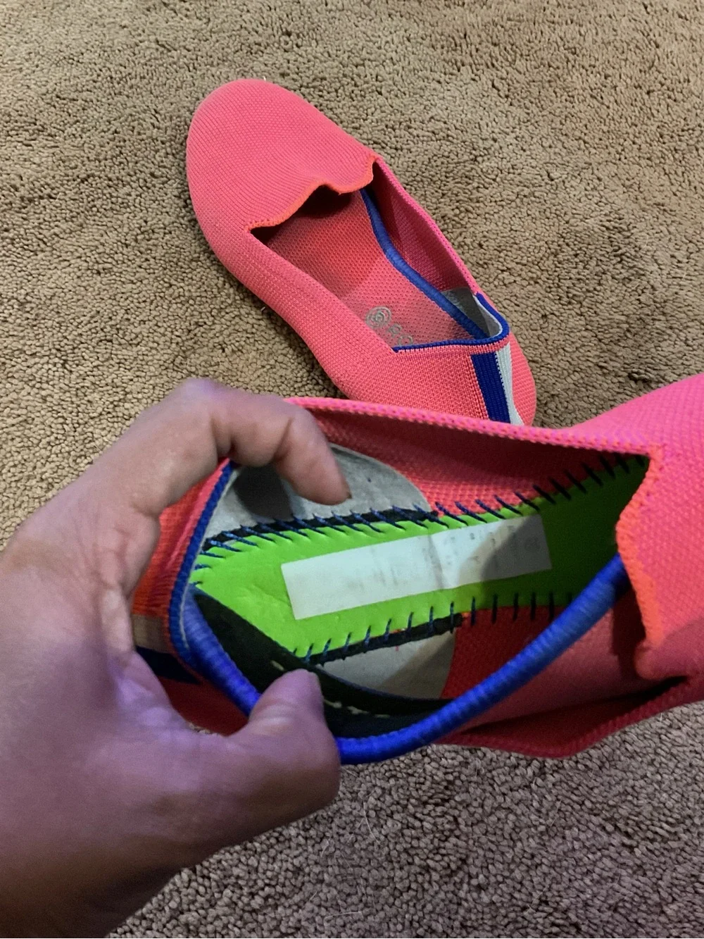 Rothy's Kids Flamingo Loafers size 4